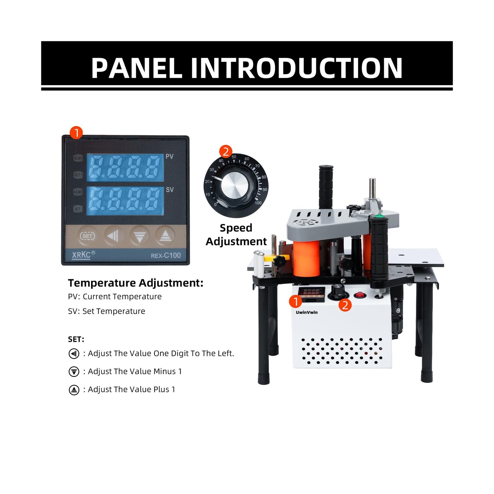Edge Bander – Portable Edge Banding Machine, Straight & Curve Line, Double