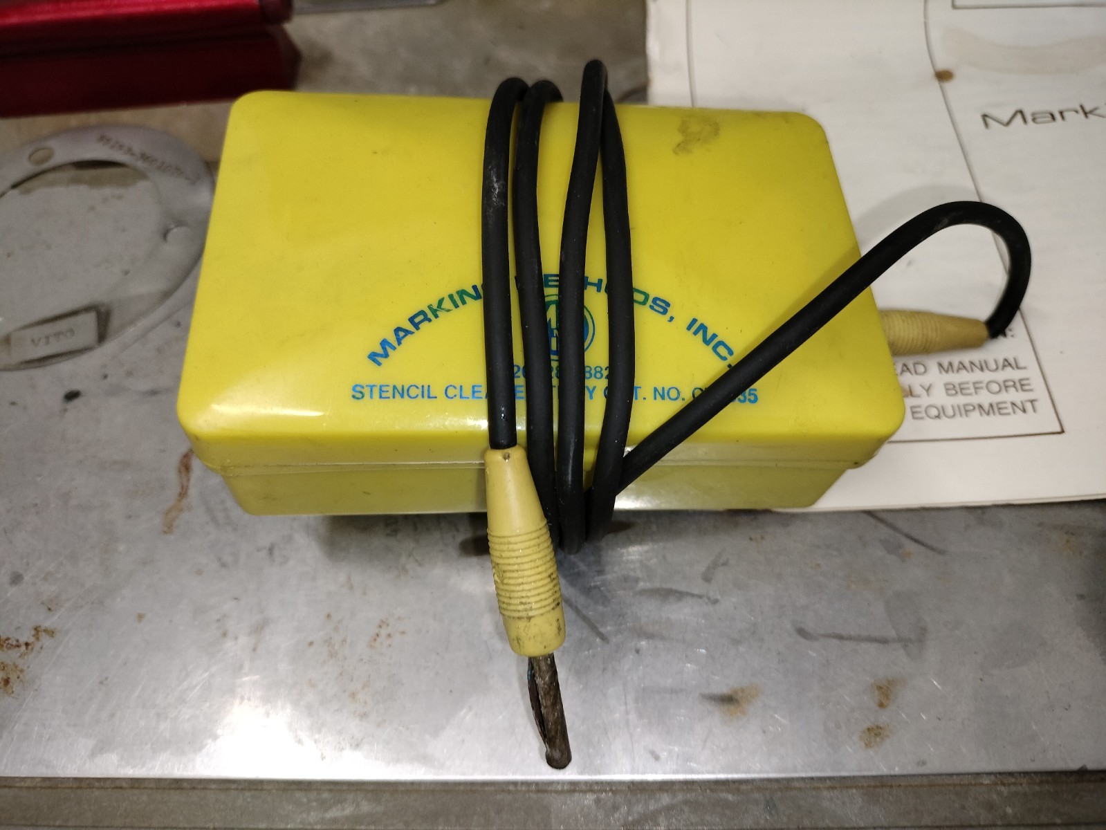 Marking Methods Inc Mark 300 Mark300 Electro Chemical Etching System w/ Case