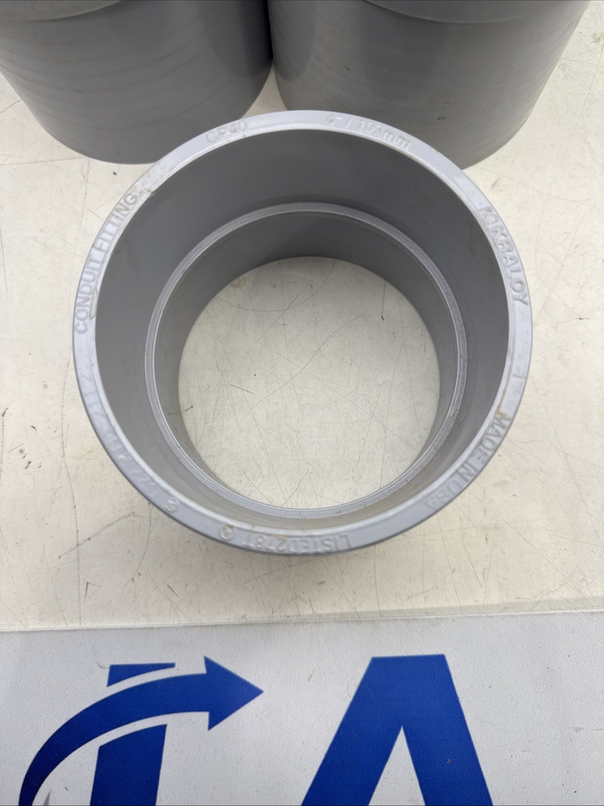 (Lot of 6)KRALOY Conduit Coupling: PVC 4» Trade Size CP40