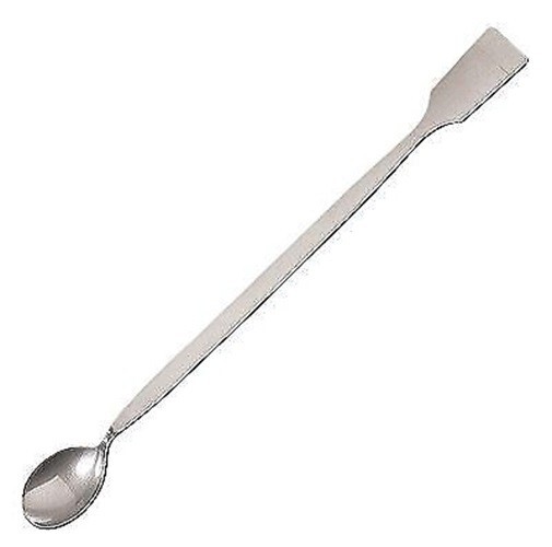 F36711-0012 Lab Spoon/Spatula, 304 SS, 12″L, 5 mL, 1-1/2″W Spoon end, 1-3/16″(2F