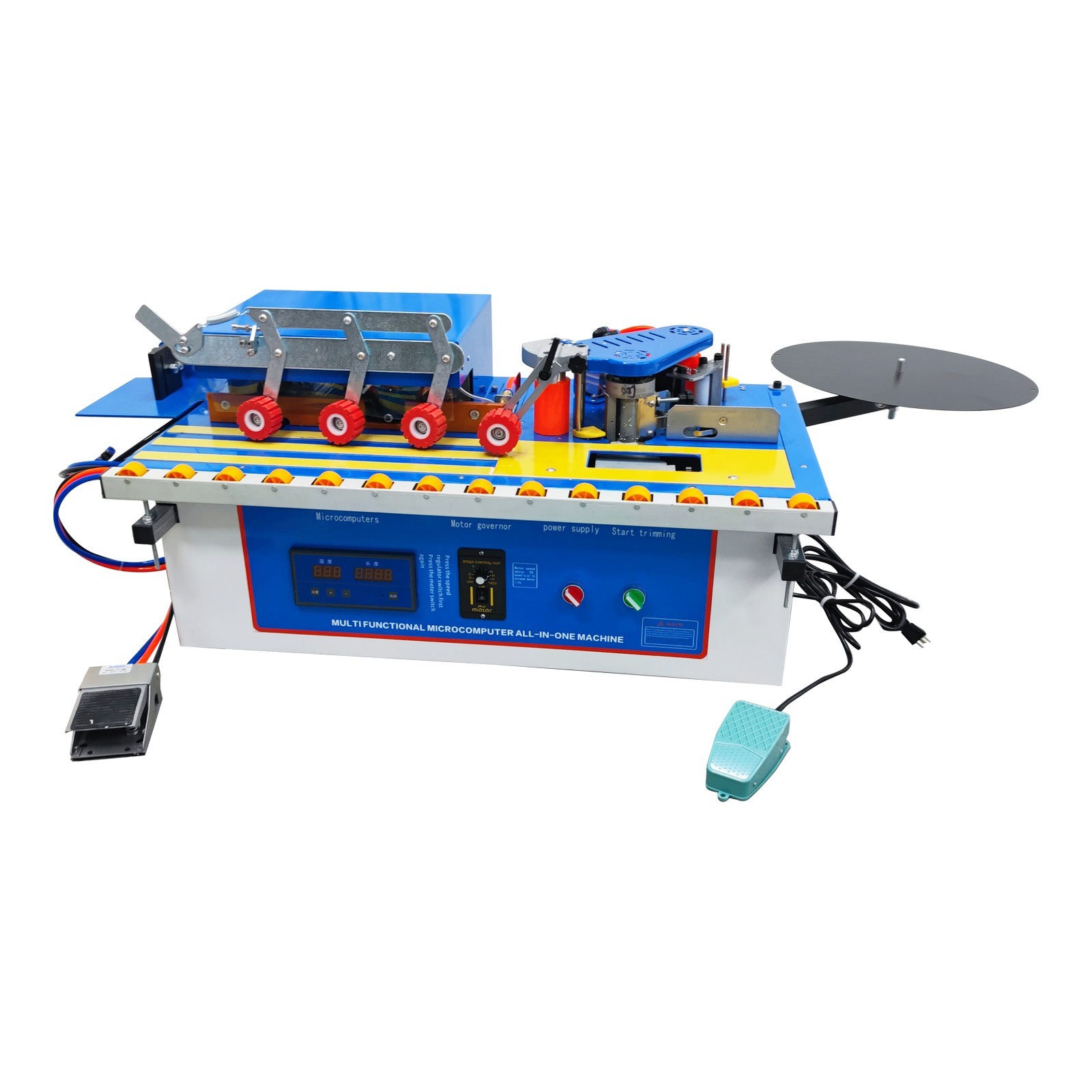 Integrated Edge Trimming Banding Machine for Straight And Curved Edges 0-6m/min