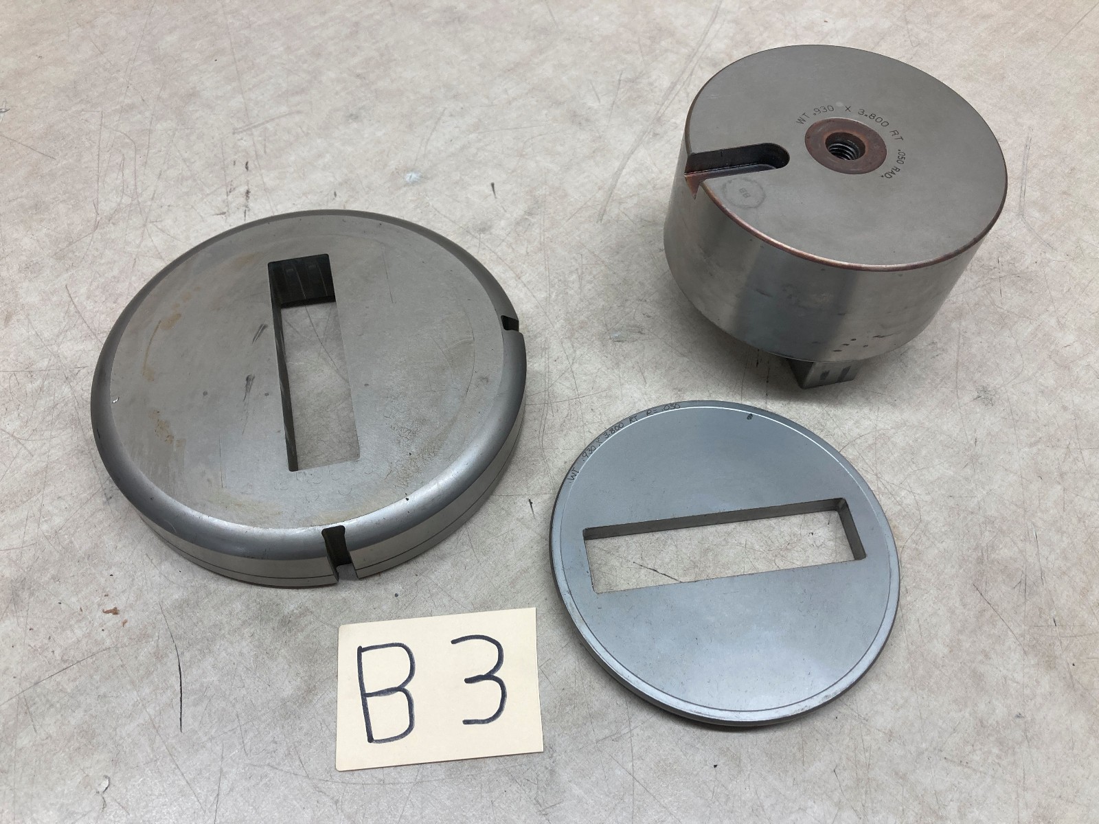 set of wilson tool Amada Punch Press 6″ Die & Punch .930×3.800 RT