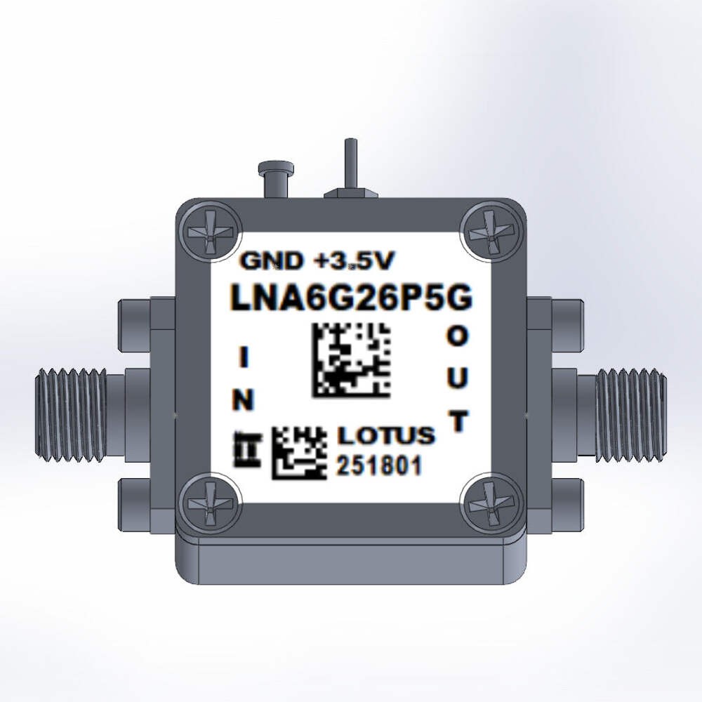 Low Noise Amplifier 2.5dB NF 6 – 26.5 GHz 20dB Gain 10dBm P1dB