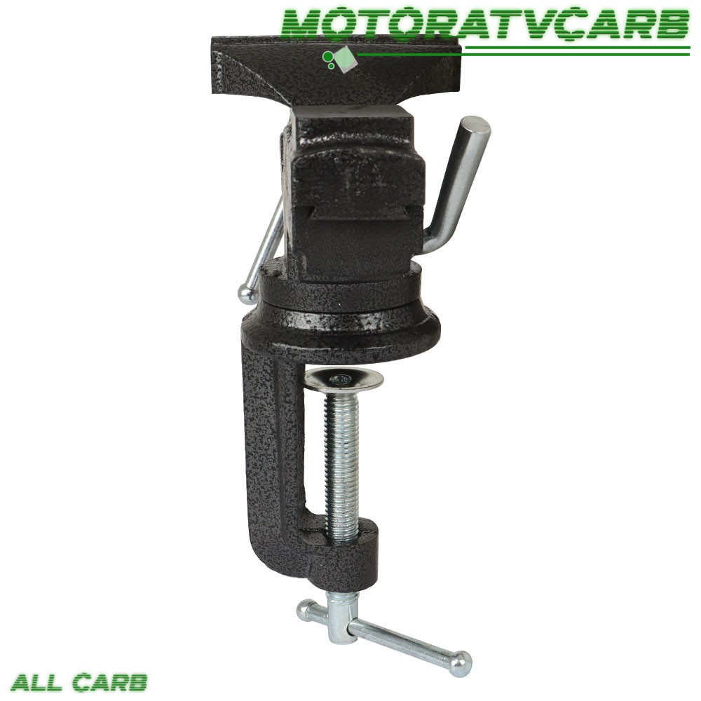 ALL-CARB 80 mm HD 360º Swivel Portable Table Bench Vice Clamp Mini Vise Anvil