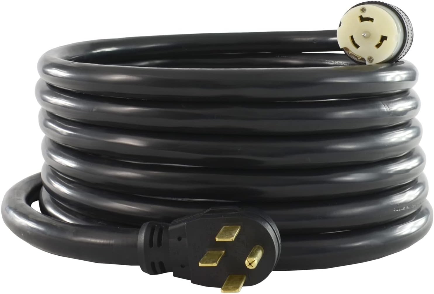 Conntek 1450SS2-25 50 Amp Temp Power Generator Cord, 25-Feet, Black
