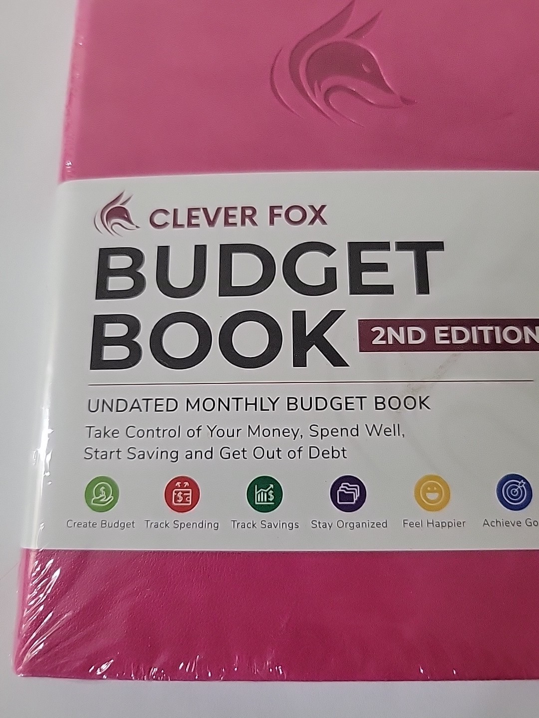 Clever Fox Budget Book 2nd Edition – Undated Monthly Budget Planner (Hot Pink)