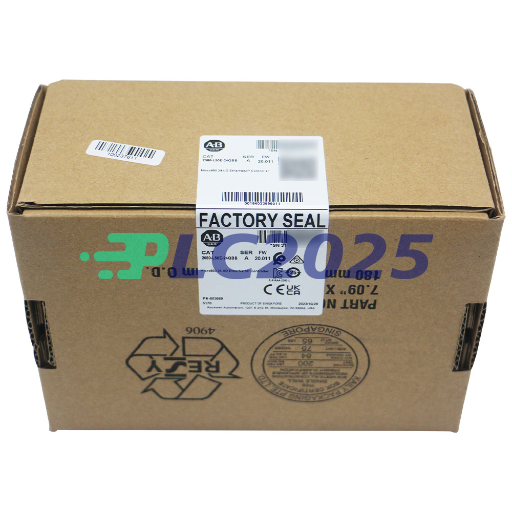 Allen Bradley 2080-L50E-24QBB Micro850 24 I/O EtherNet/IP Controller Sealed New