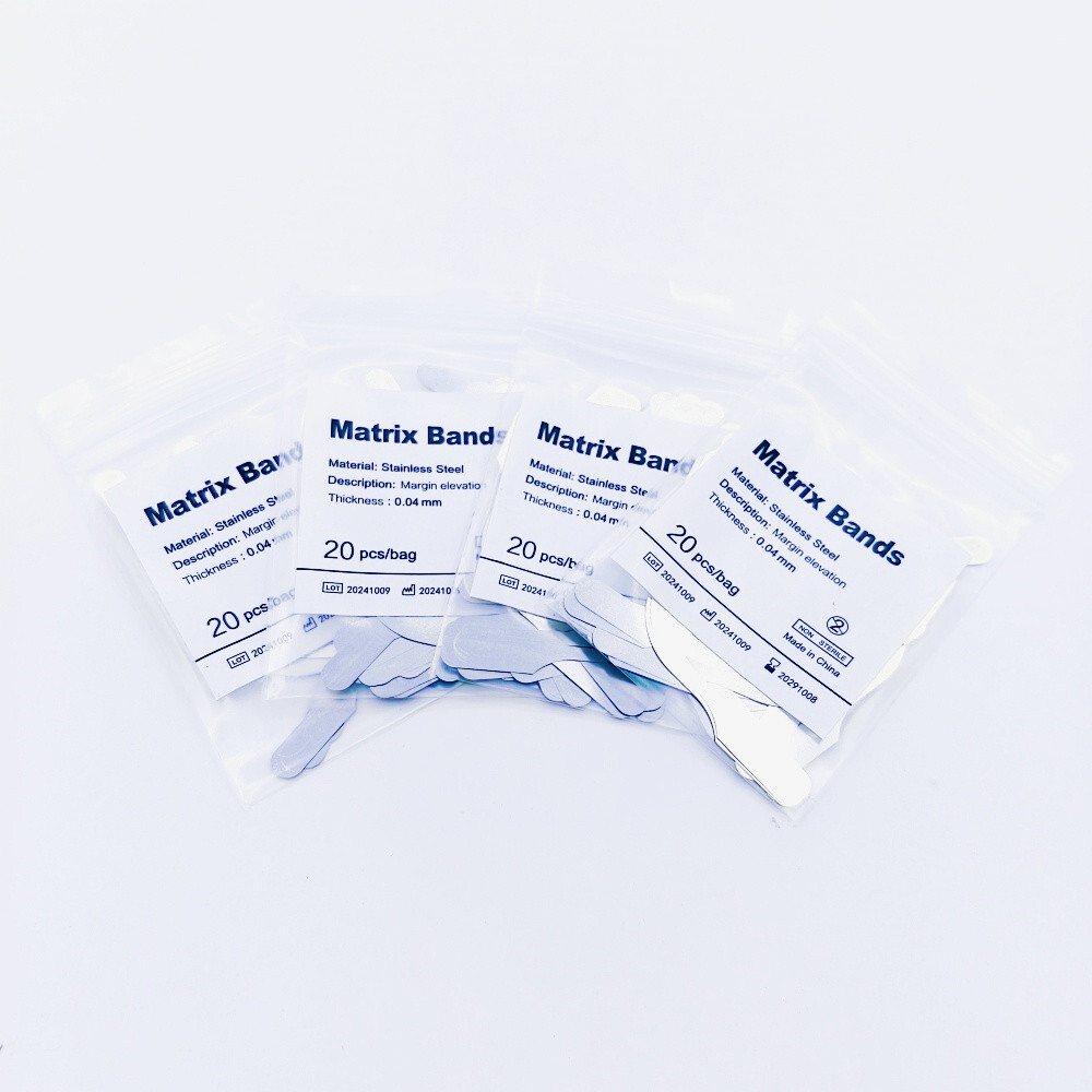 20 Pcs/Bag Dental Bands Margin Clip Tofflemire Stainless Steel Forming Elevation