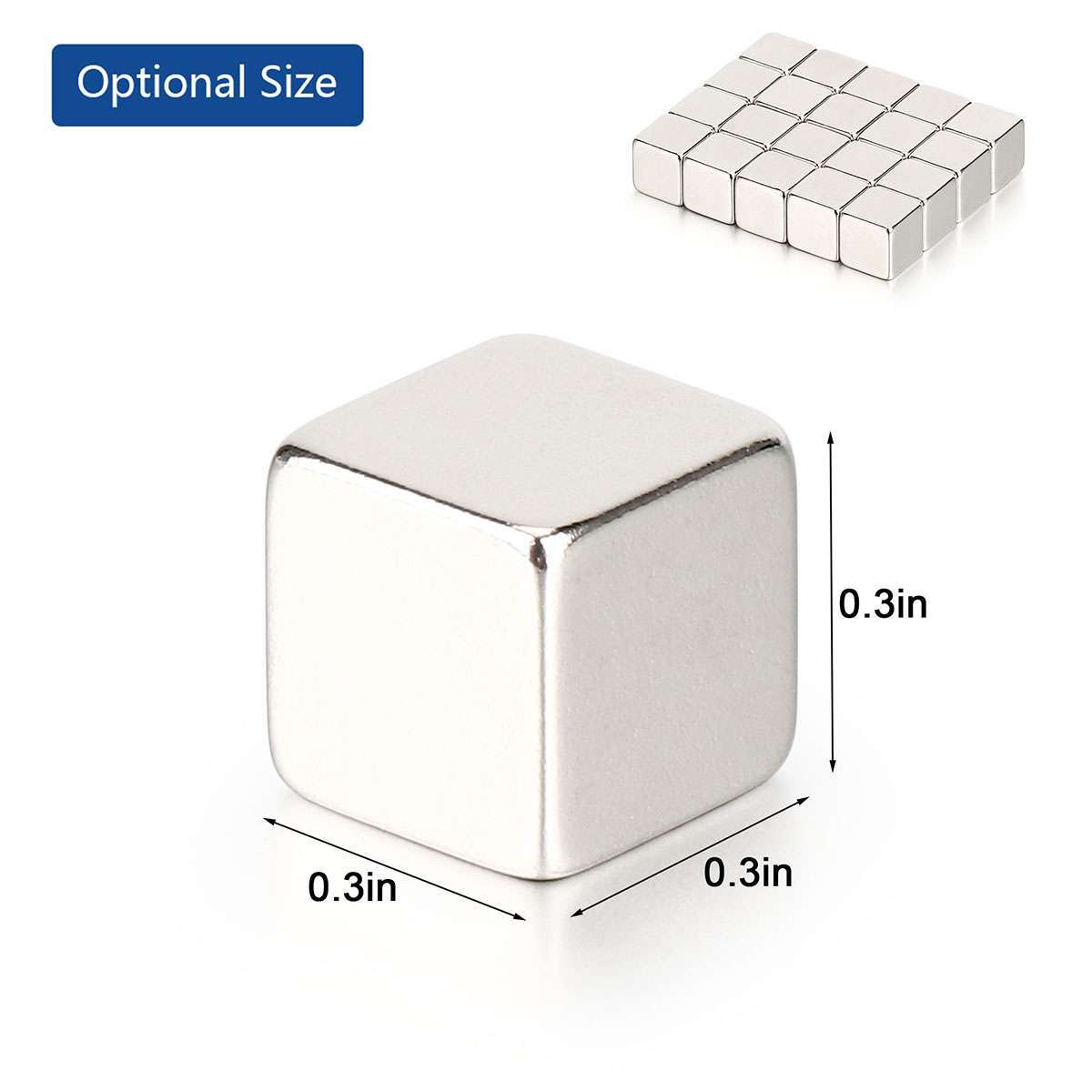 20-100Pcs LOT Neodymium Block Square Magnet 8x8x8mm N45 Super Strong Rare Earth