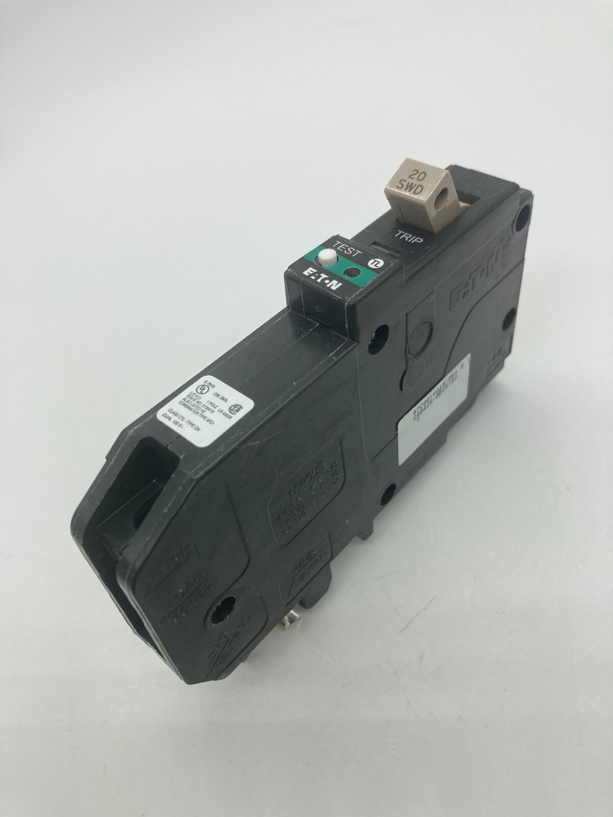 New Eaton CHFP120AF 20 Amp 1 Pole 120V Plug On Neutral Combination AFCI Breaker