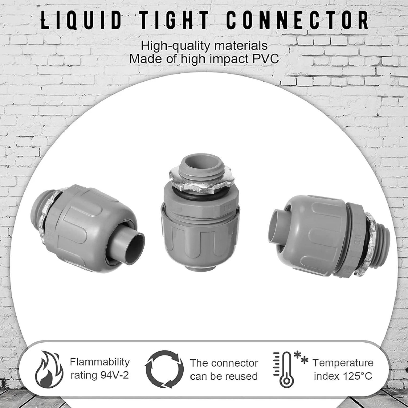 New Non-metallic Liquid Tight Conduit Connector For 125 °C Temperature Index