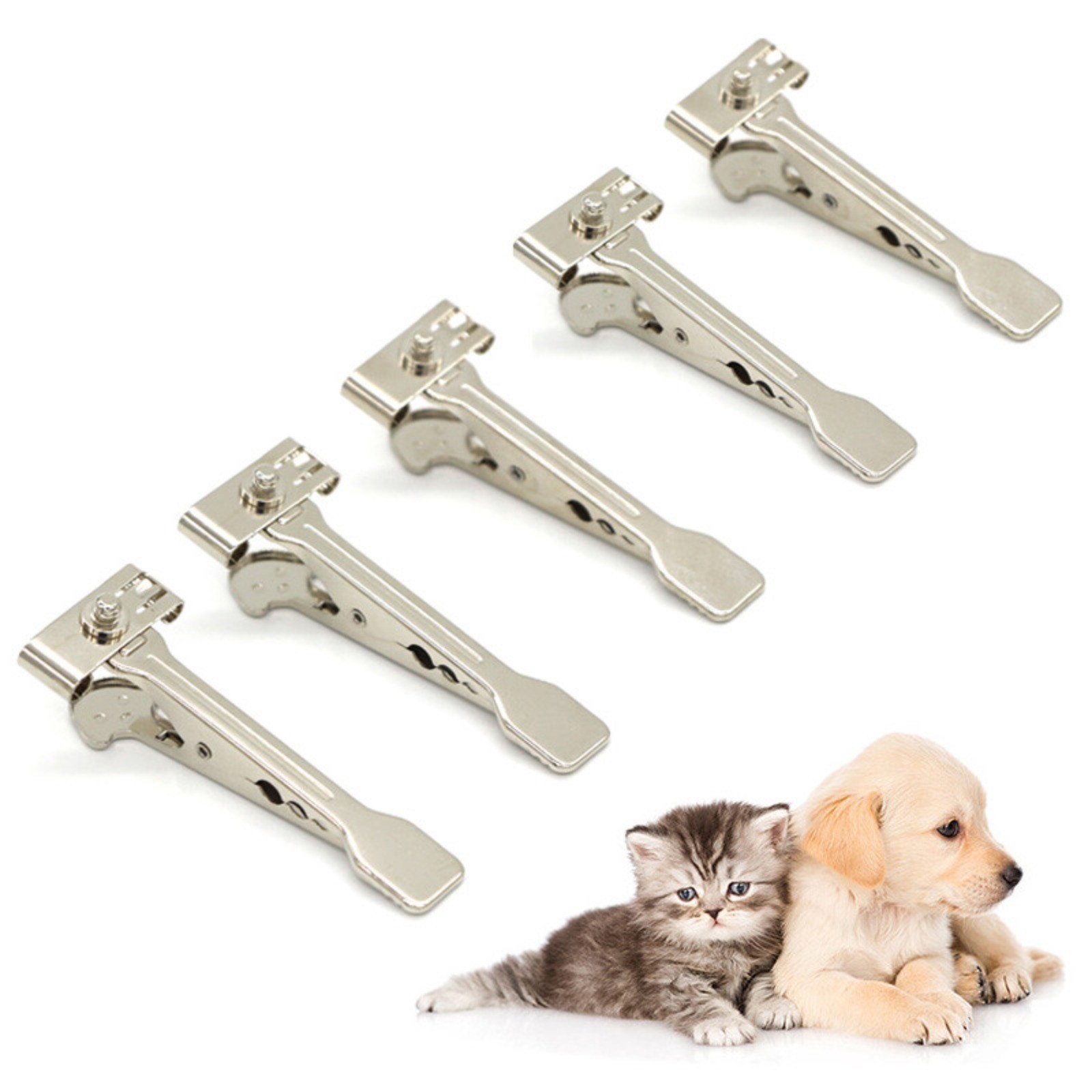 Veterinary ECG/EKG Crocodile Electrode Flat Clip Snap Connection,bag of 5/10pcs