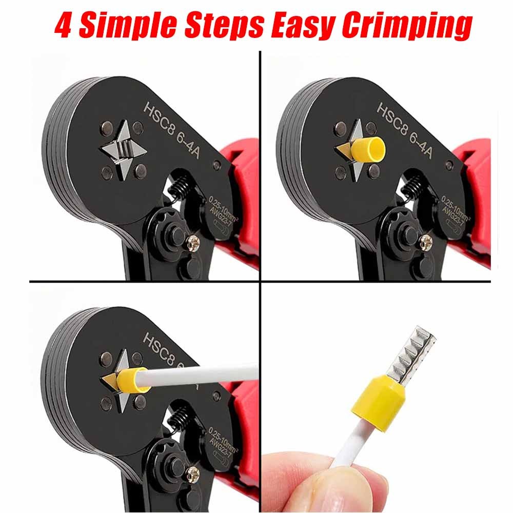 1200Pcs Assortment Insulated Electrical Wire Connectors Crimp Terminals Kit