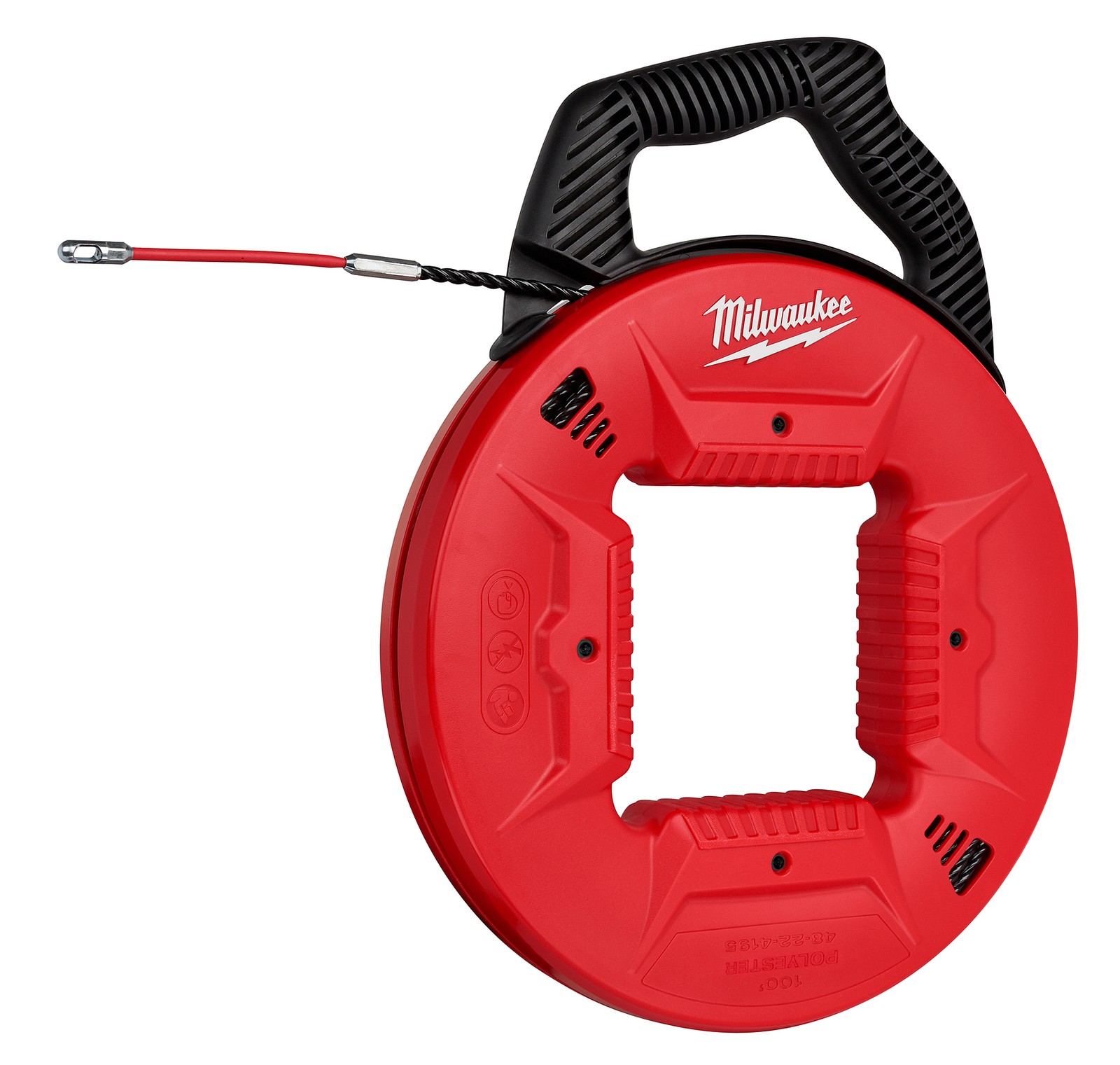 Milwaukee Tool 48-22-4195 100′ Polyester Fish Tape With Flexible Metal Leader