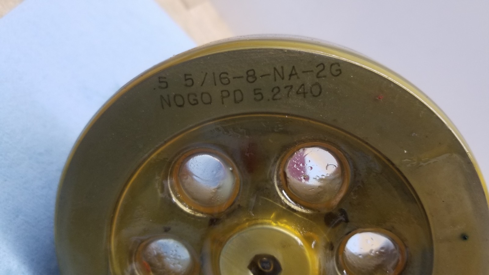 Huron 5-5/16-8-NA-2G Thread Plug Gages GO & NO-GO PD:5.2500 PD:5.2740 DC-10