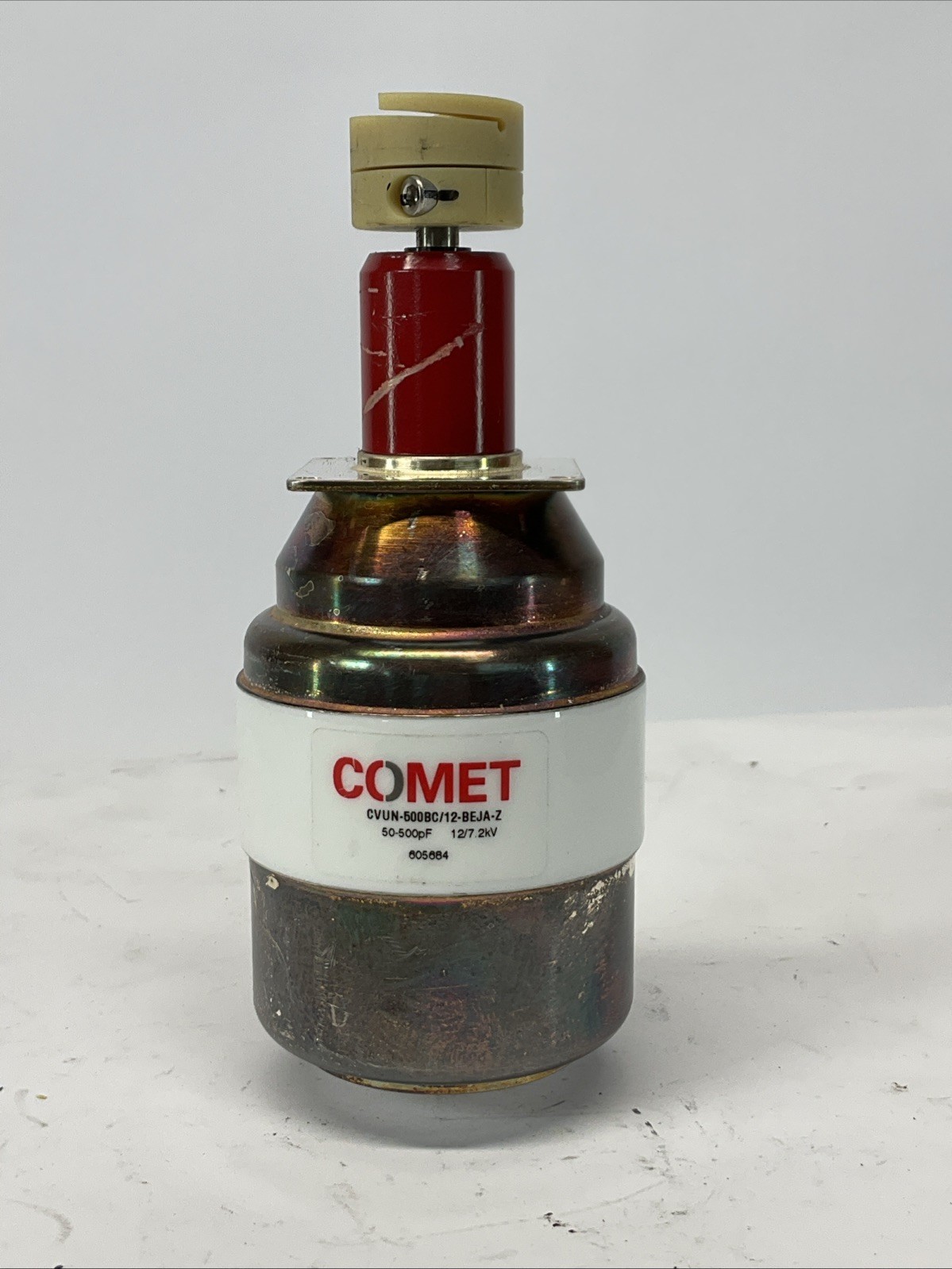 Comet CVUN-500BC/12-BEJA-Z – 50-500pF – 12/7.2kV – Ceramic Variable Capacitor