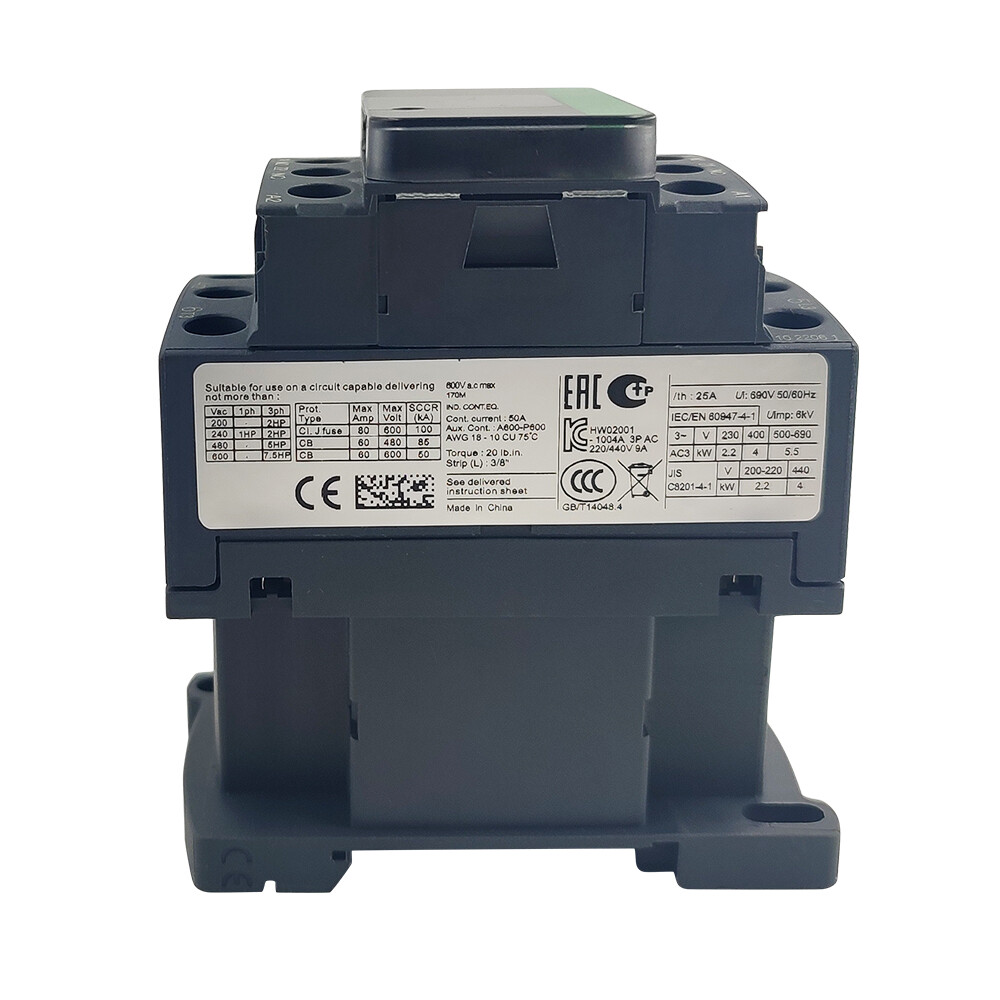 Deca LC1D09P7 Contactor 240V coil 3P 3NO replace Schneider Contactor LC1D09P7 9A