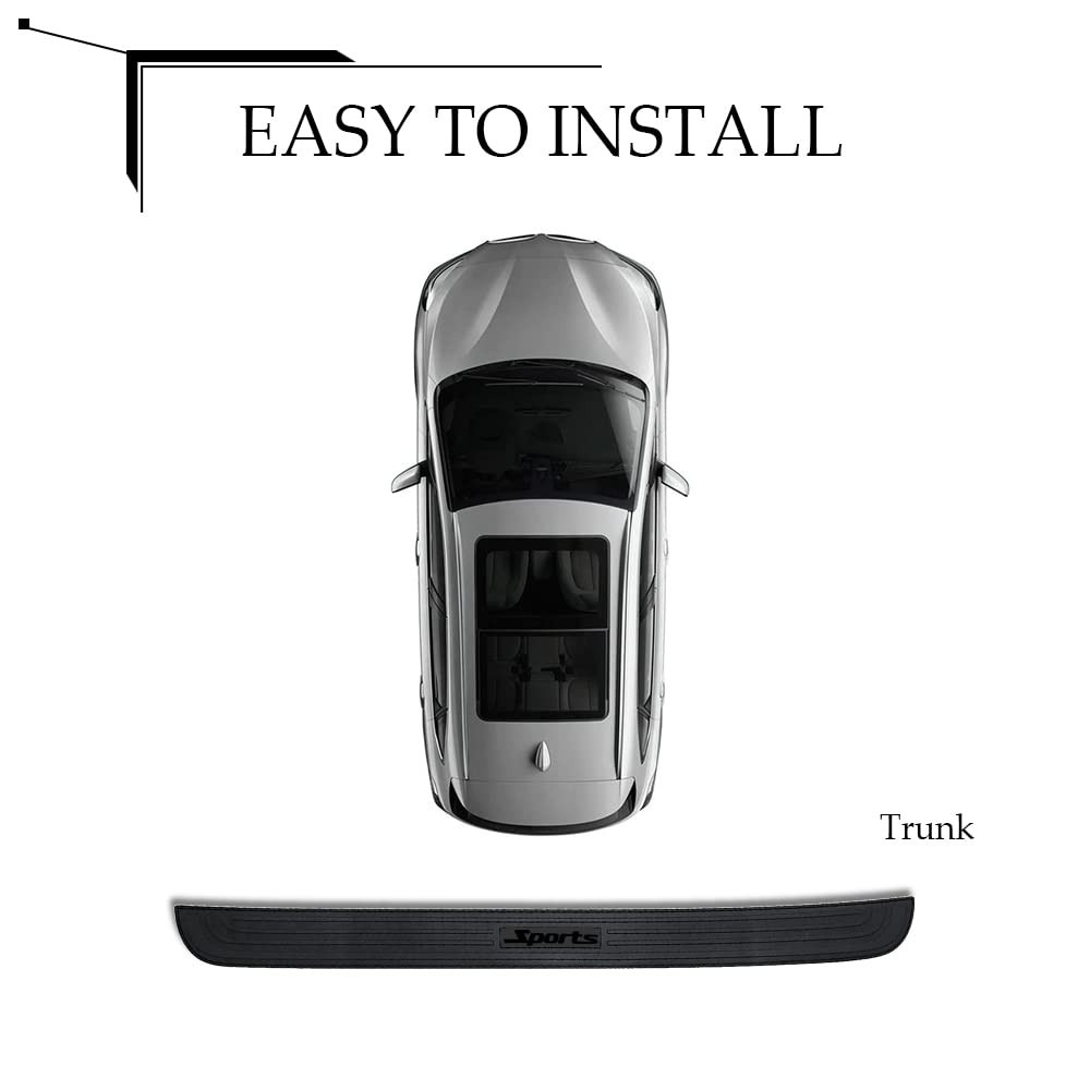 Car Rear Bumper Protector, 35.4 * 2.7 Inches Car Rear Bumper Guard Strip