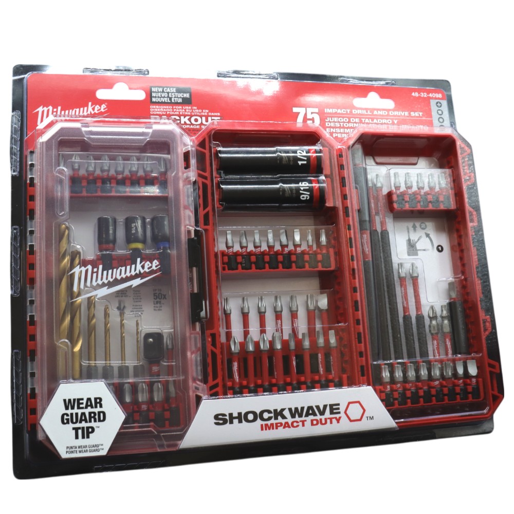 Milwaukee 48-32-4098 Impact Duty Drill, Drive & Fasten Set