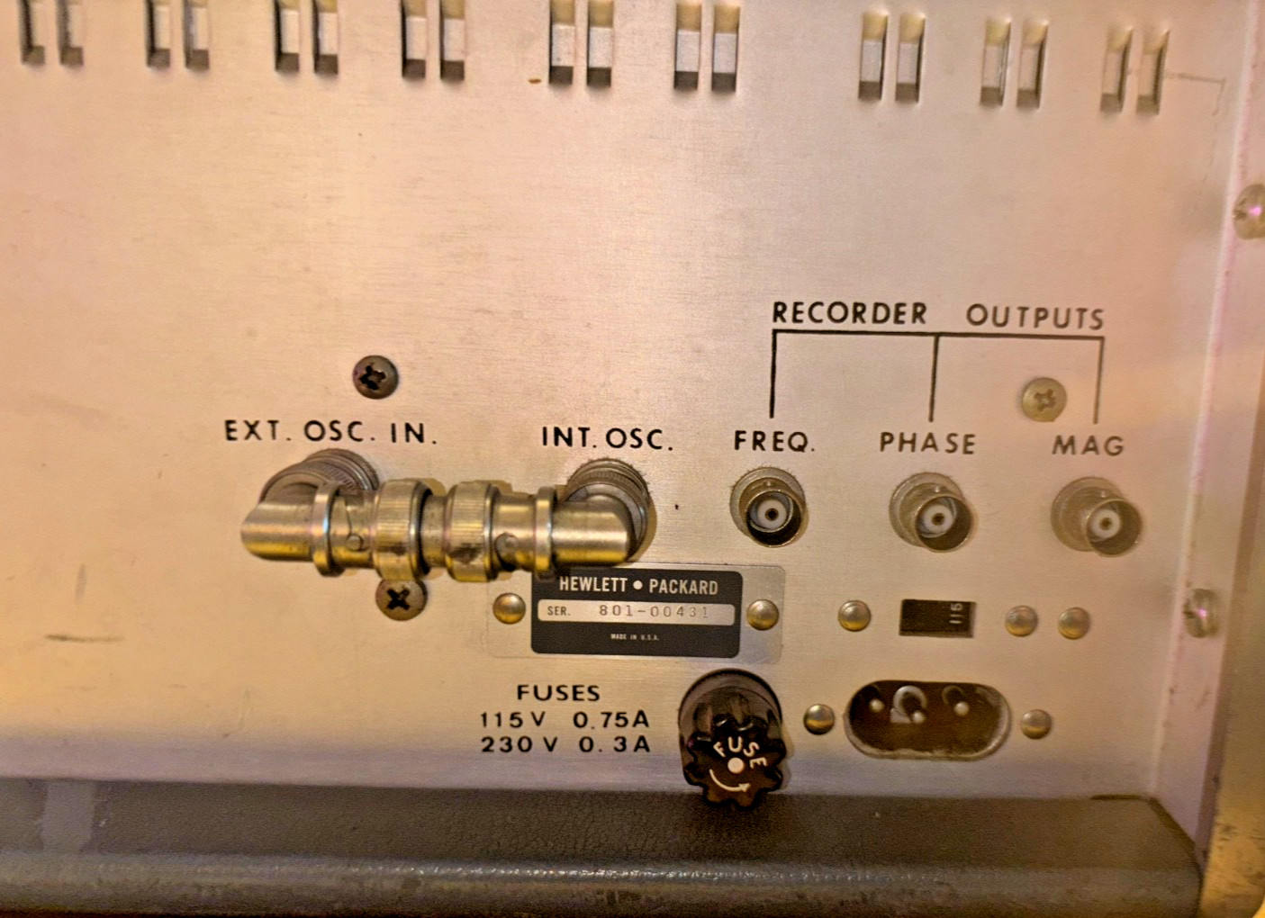 HP 4815A RF Vector Impedance Meter