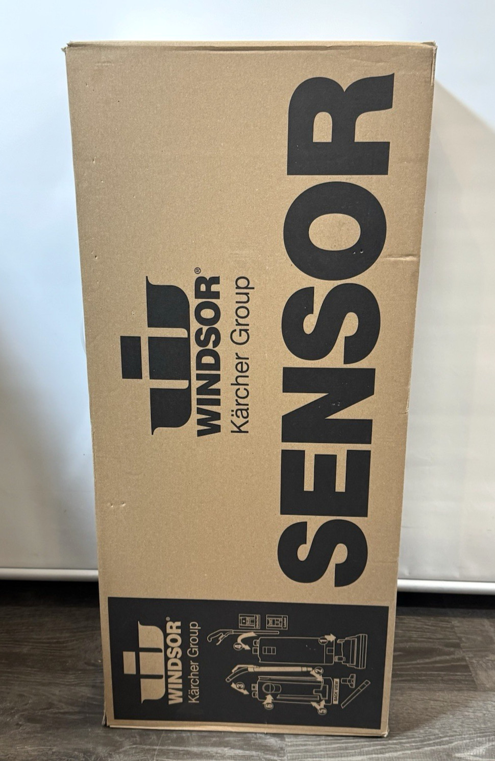 Windsor (Karcher ) Sensor Upright Vacuum 12″ , SRS12, Basalt Gray – Brand New