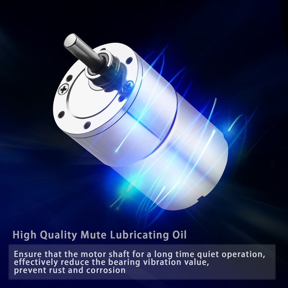 Greartisan DC 12V 1000RPM Gear Motor High Torque Electric 12 Volt, 1000 RPM
