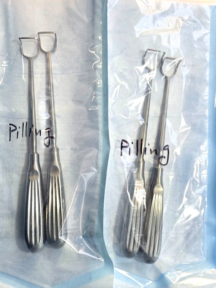 PILLING Surgical Ent Adenoid Curette Size#2,#3 8.25″