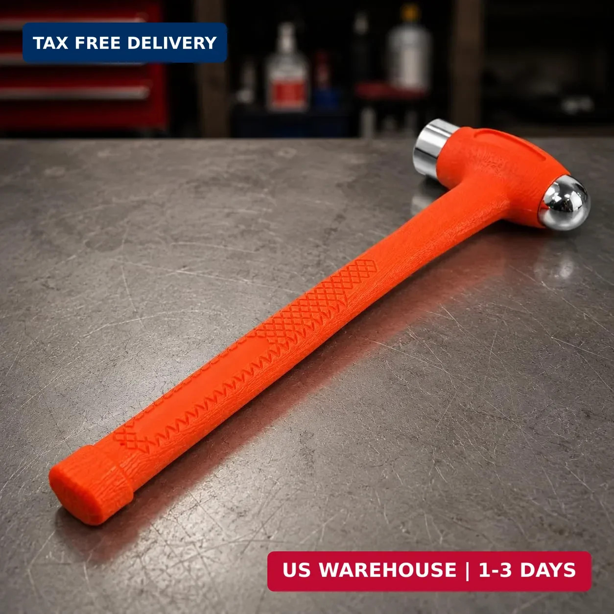 Stark USA 32oz Dead Blow Hammer Dual Head – 2-Pounds Ball Peen Blow Striking Bal
