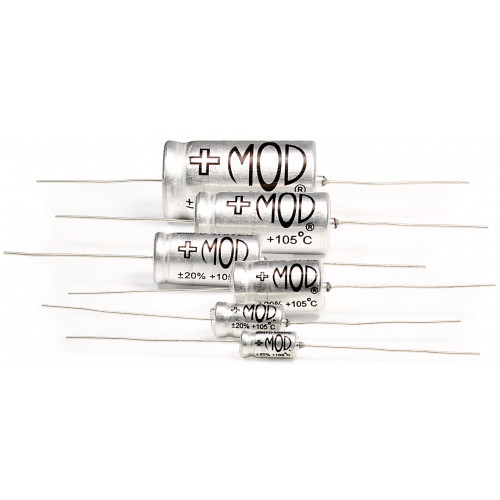 MOD 30uF @ 500V Axial Electrolytic Capacitor – Hi Temp – For Tube / HiFi Amps