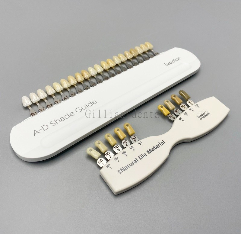 Dental IPS Natural Die Material Shade Guide Ivoclar Vivadent ND 1-9 Abutment