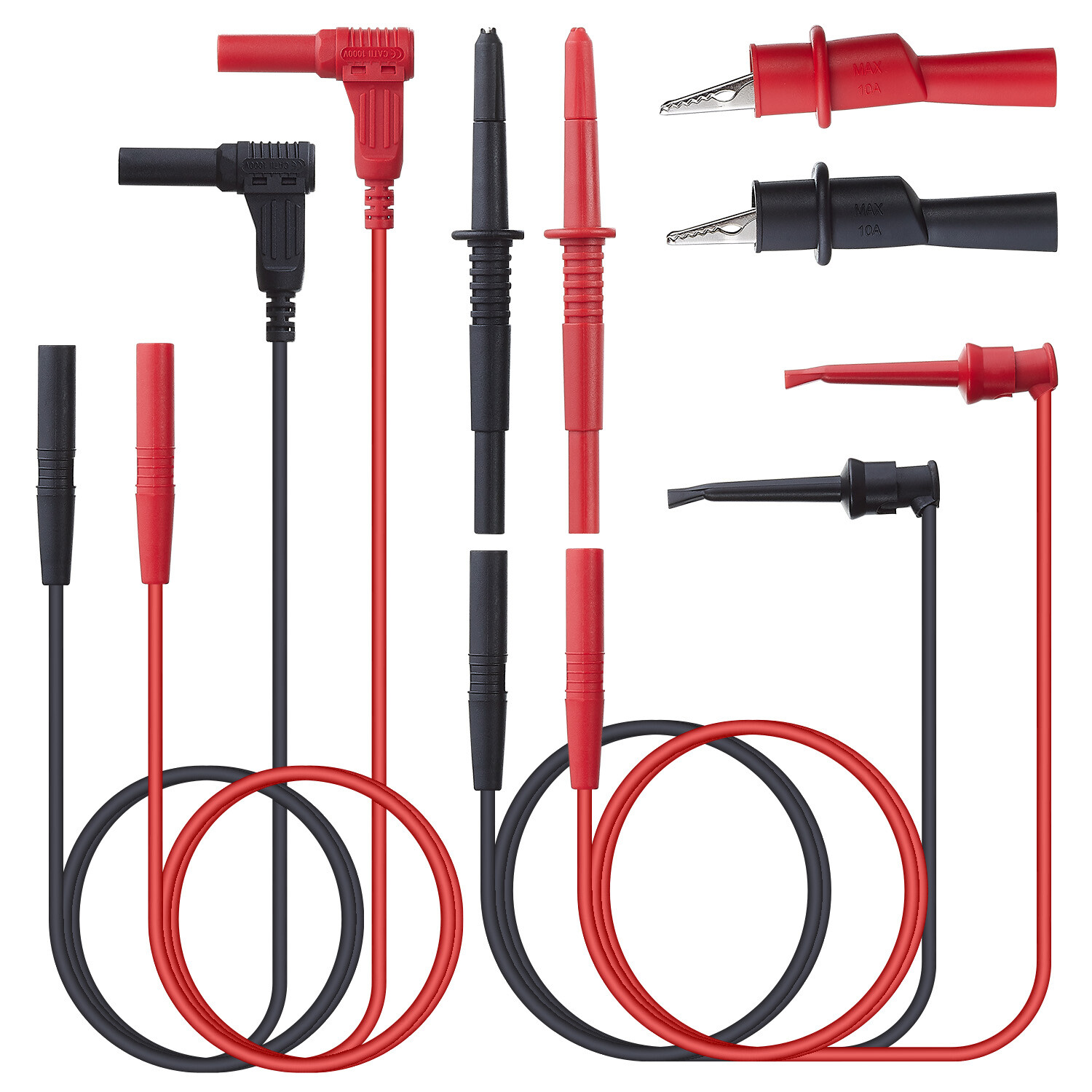 WGGE WG-012 Electronic Test Lead Kit with insulation alligator clips,Multimeters