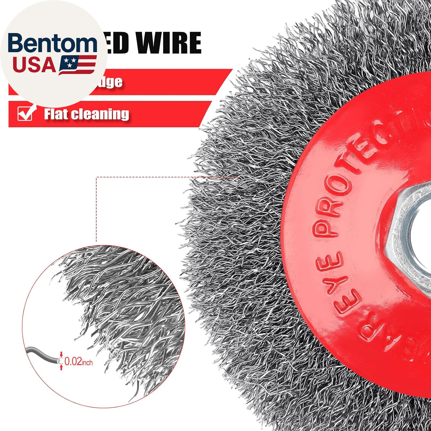 12 Pack Wire Wheel Brush for Angle Grinder, 6Pcs 4” Wheel Brushes, 6Pcs 3” Cup B
