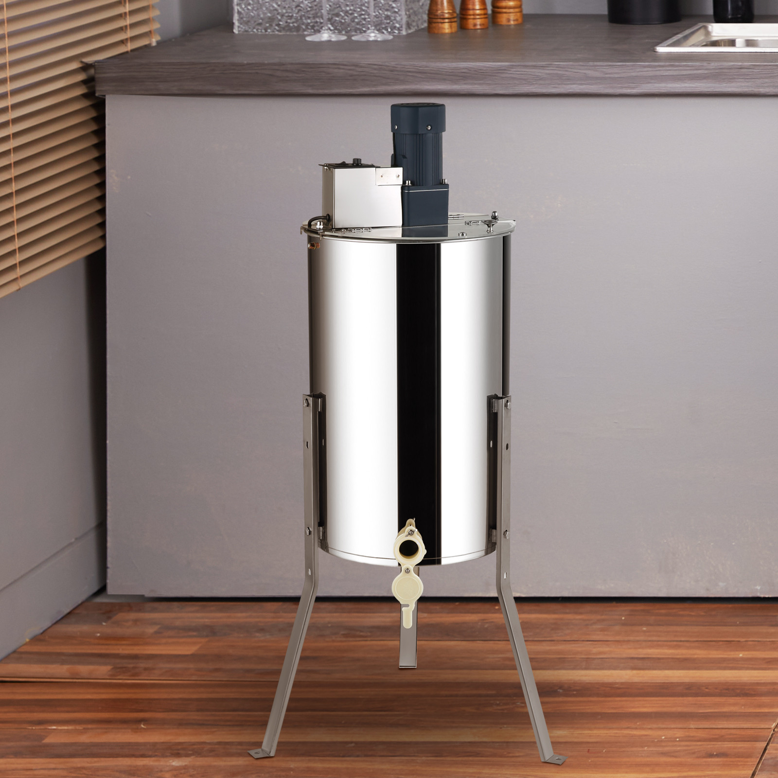 VEVOR Electric Honey Extractor Beekeeping Equipment 2/4 Frames Stainless Steel