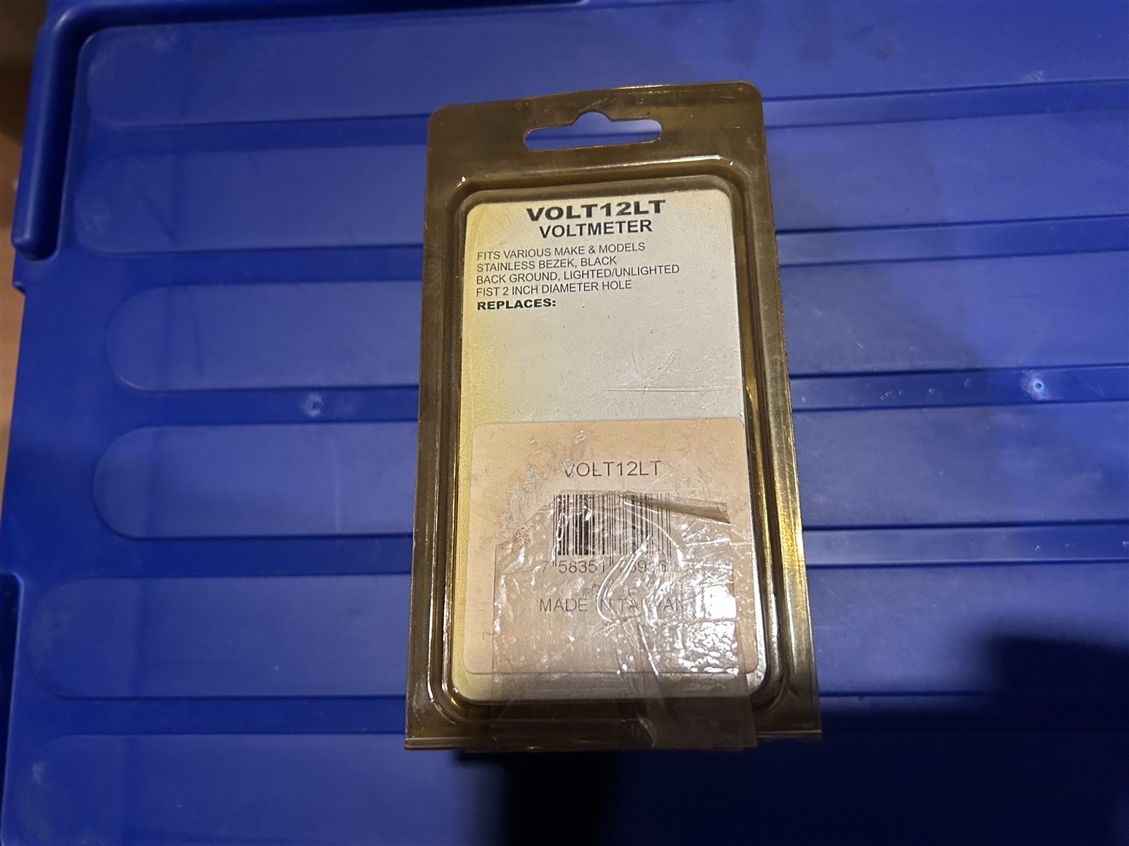 Tisco New Old Stock Part # VOLT12LT VOLTMETER 12 VOLT