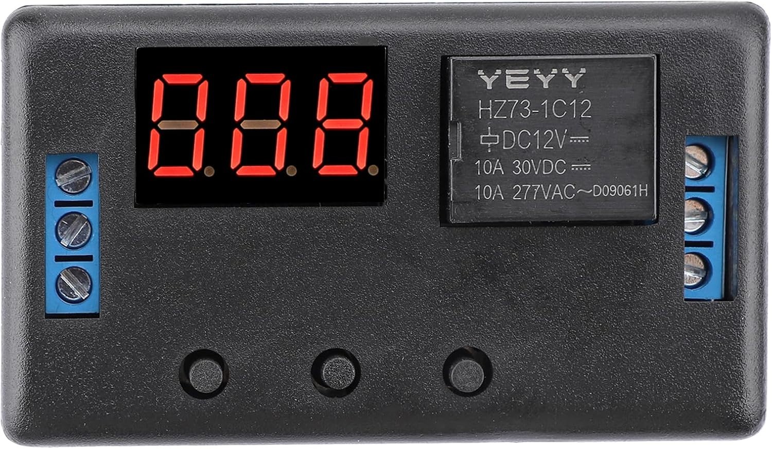 2pcs 12V LED Display 4-Mode Automotive Time Delay Relay 0.1s-999min