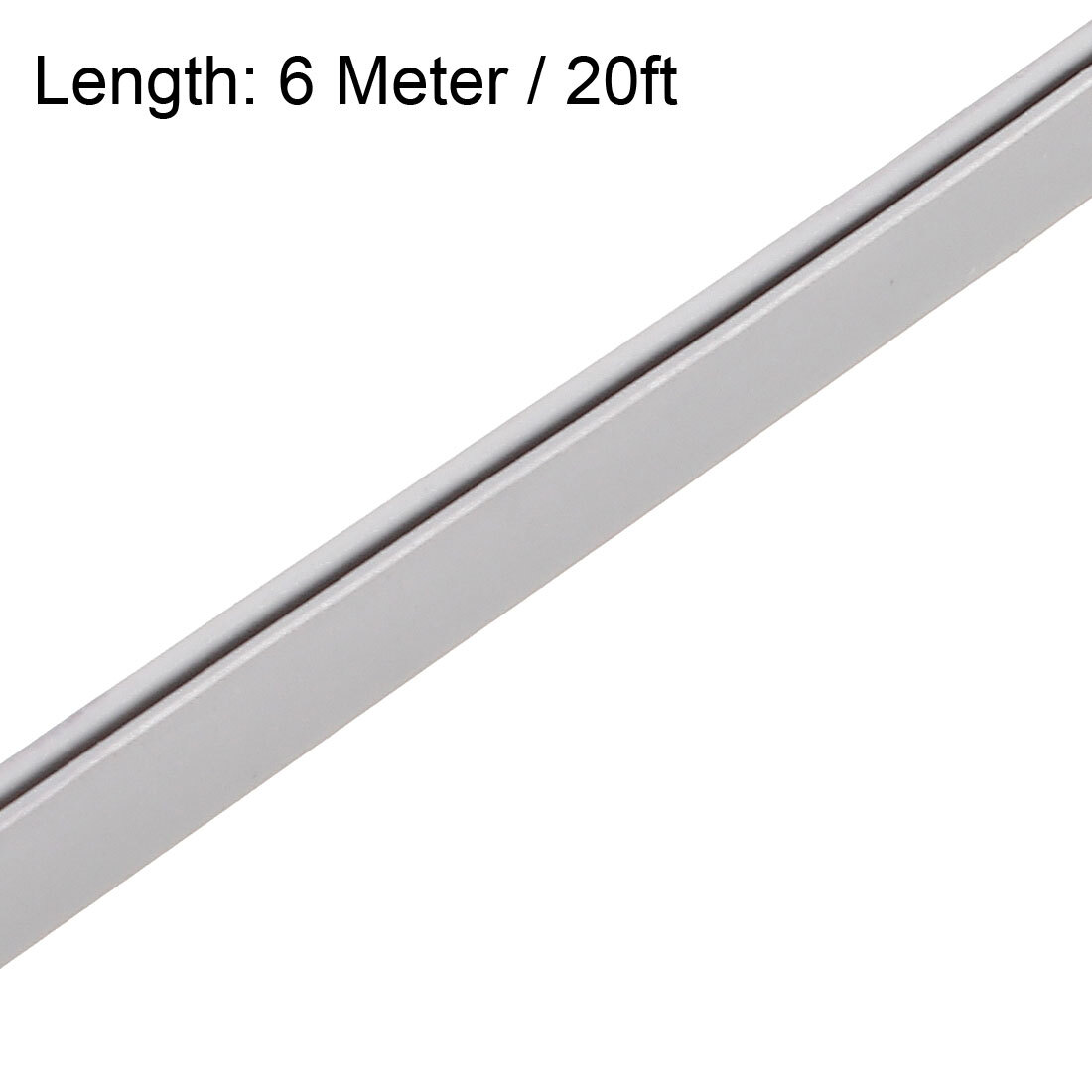 20ft Edge Trim U Seal Grey Rubber Plastic U Channel Protector Fits 1/64″-1/16″