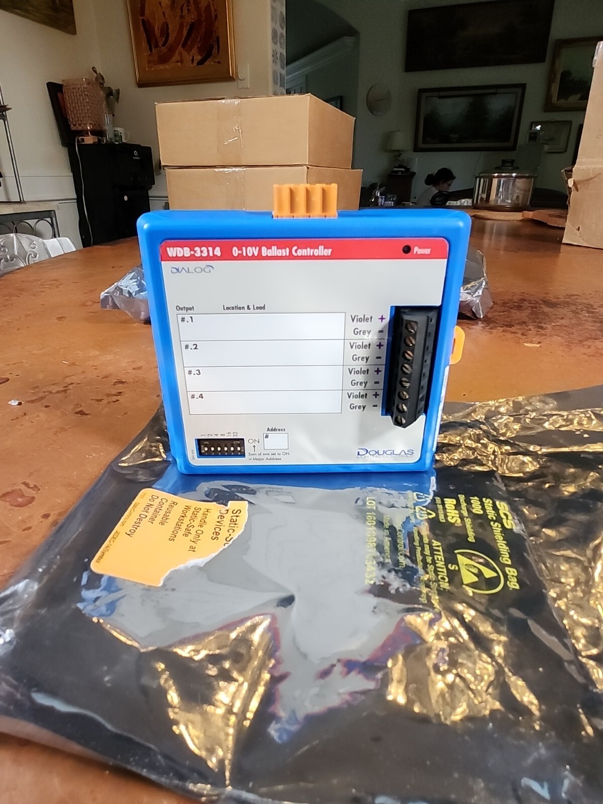 Douglas Lighting Controls WDB-3314 0-10V BALLAST CONTROLLER Dialog