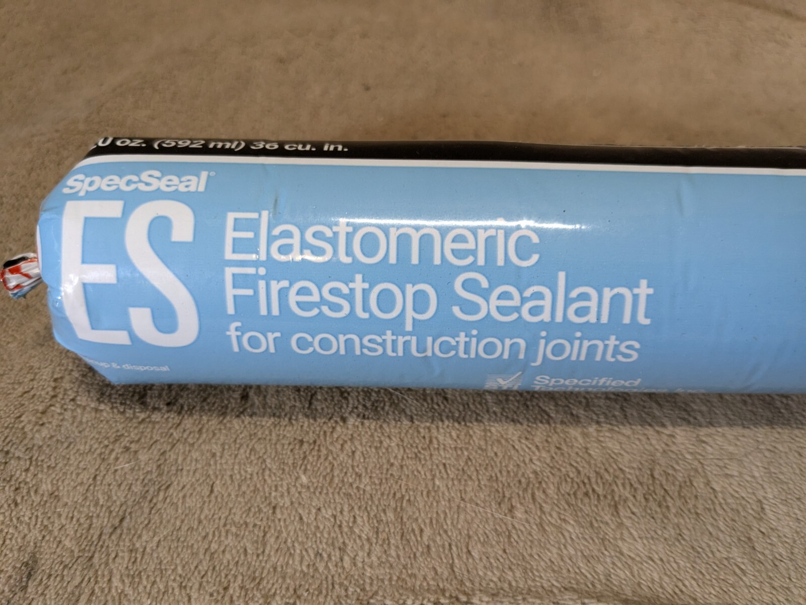 Specseal ES Elastomeric Firestop Sealant ES120 Lot of 12 20oz Tubes