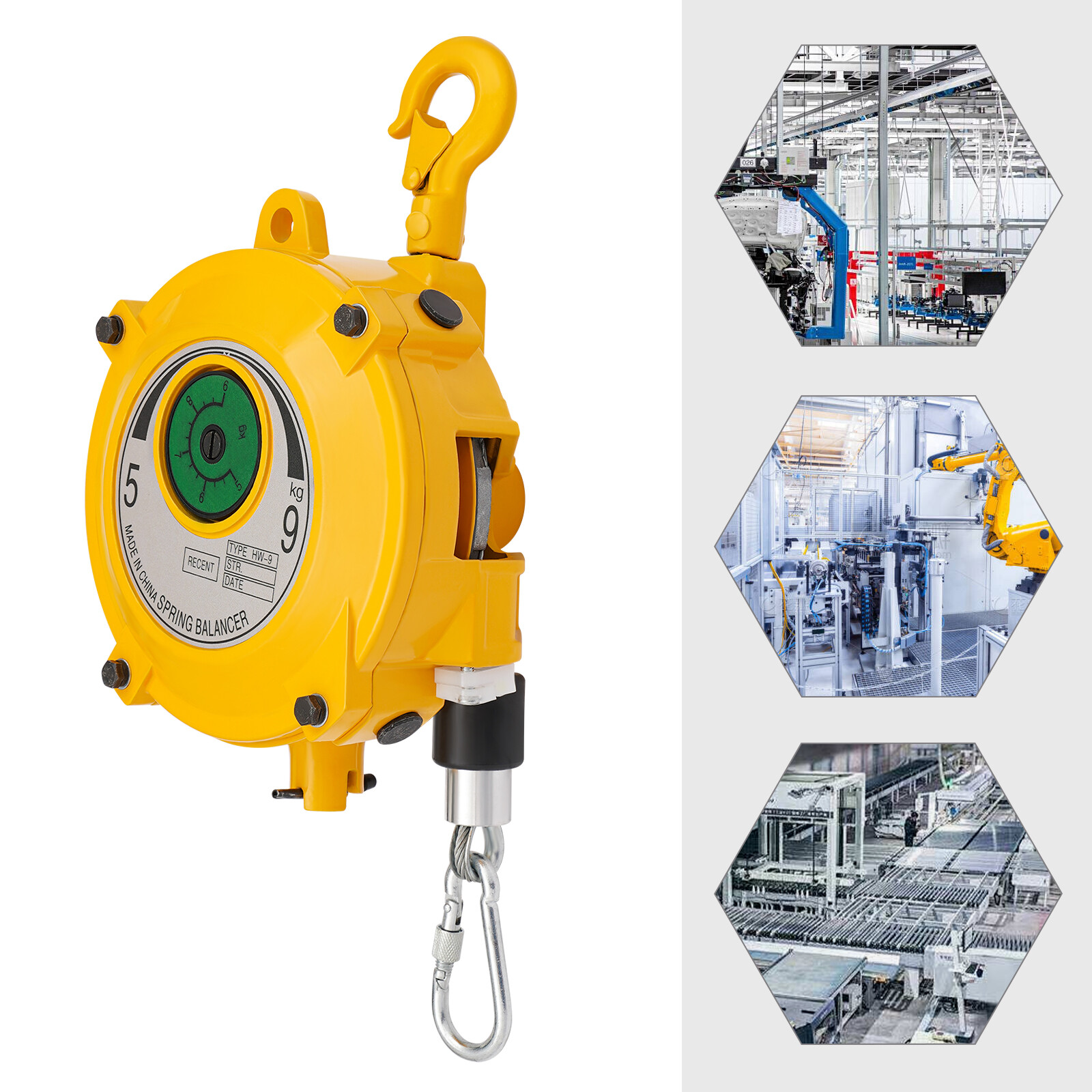 11.02-19.84lbs Retractable Spring Balancer Fixture Holder Spring Balancer Tool