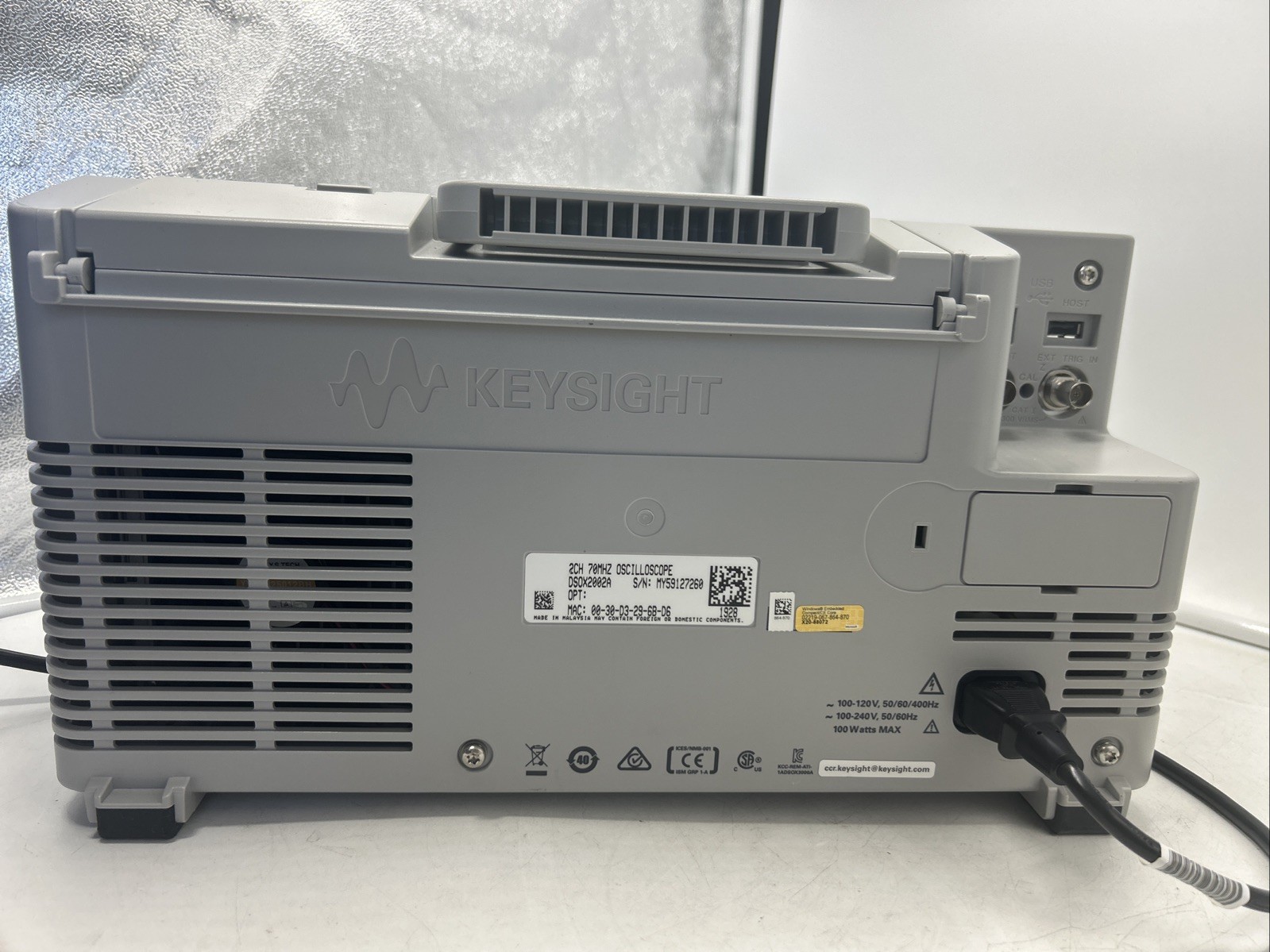 Keysight DSOX2022A Digital Oscilloscope 2-Channel