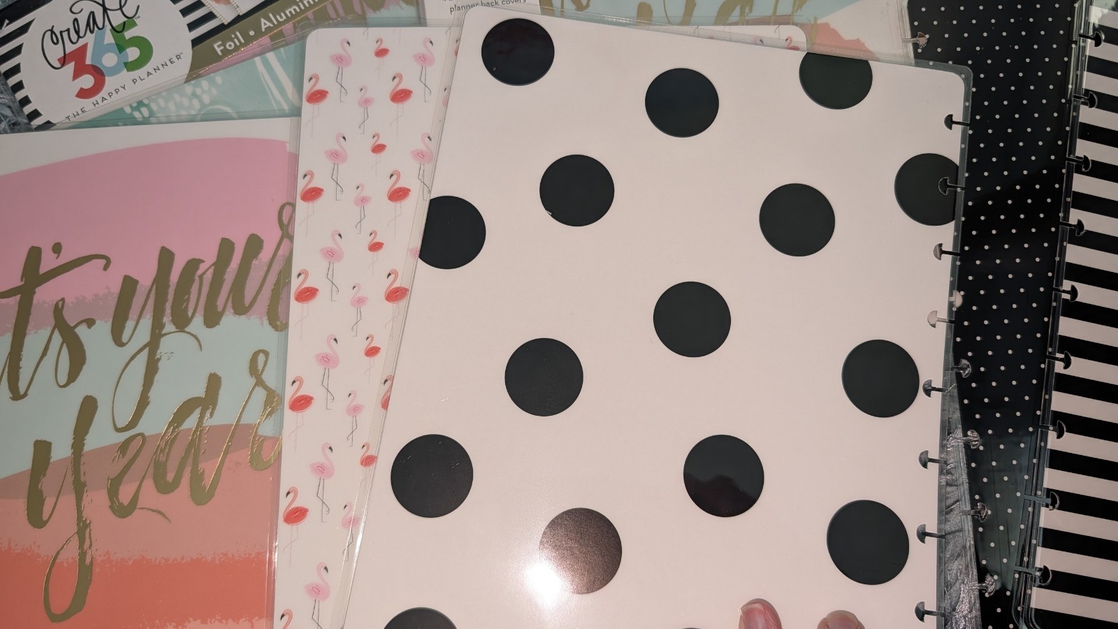Create 365 The Happy Planner Planner Covers Lot Of 4 Packs( 1 Not Packaged)