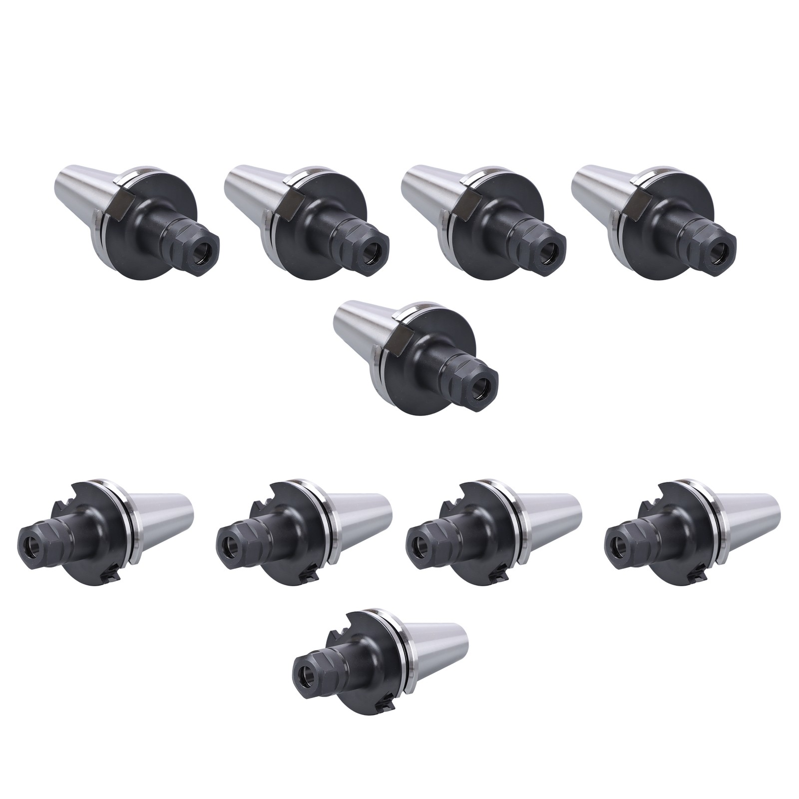10 Pcs CAT40-ER16 Collet Chuck 70mm 2.76″ G2.5 20000RPM CNC Milling Tool