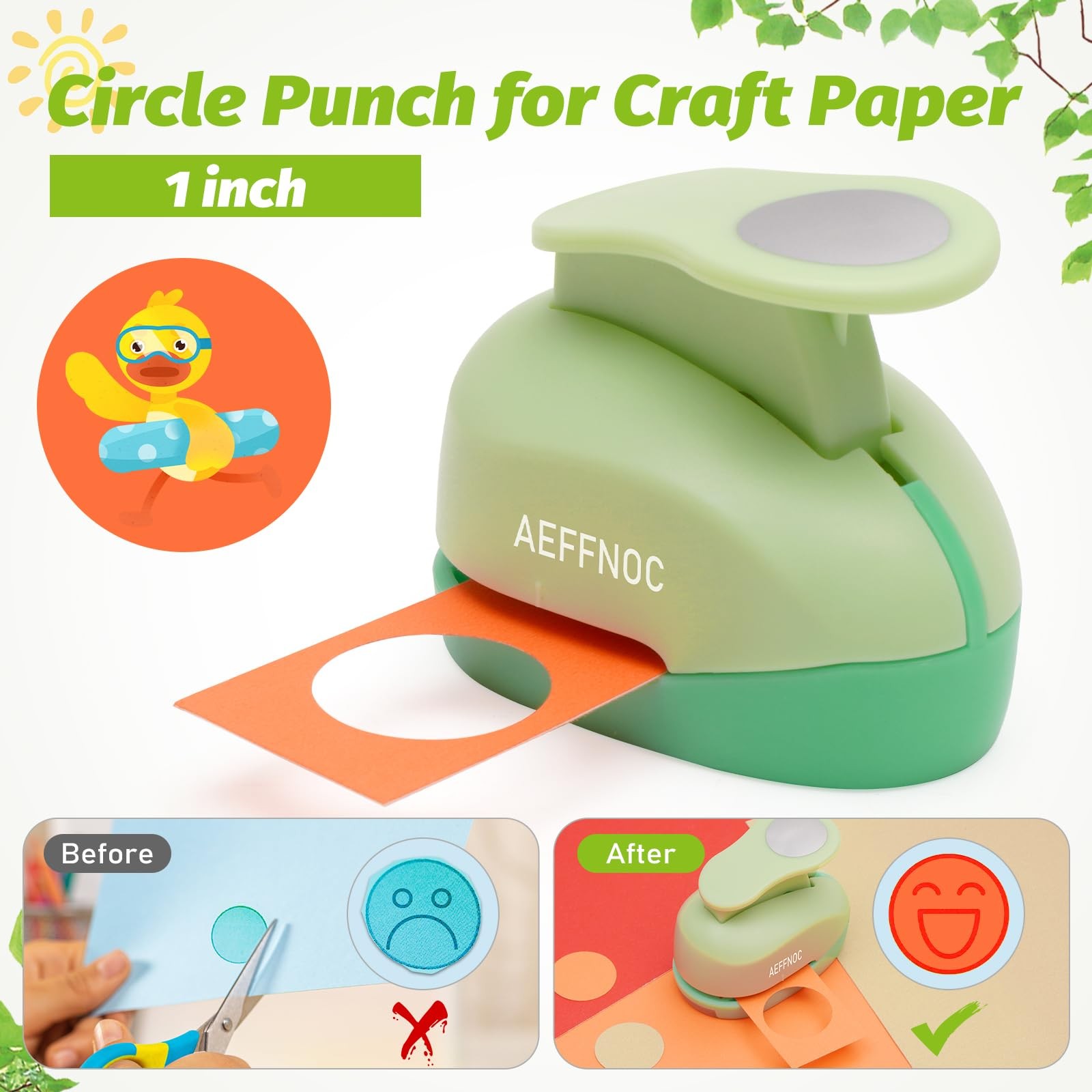 1 Inch 25mm Circle Hole Punch, Circle Punches, Hole Puncher Cutter, One Punch…