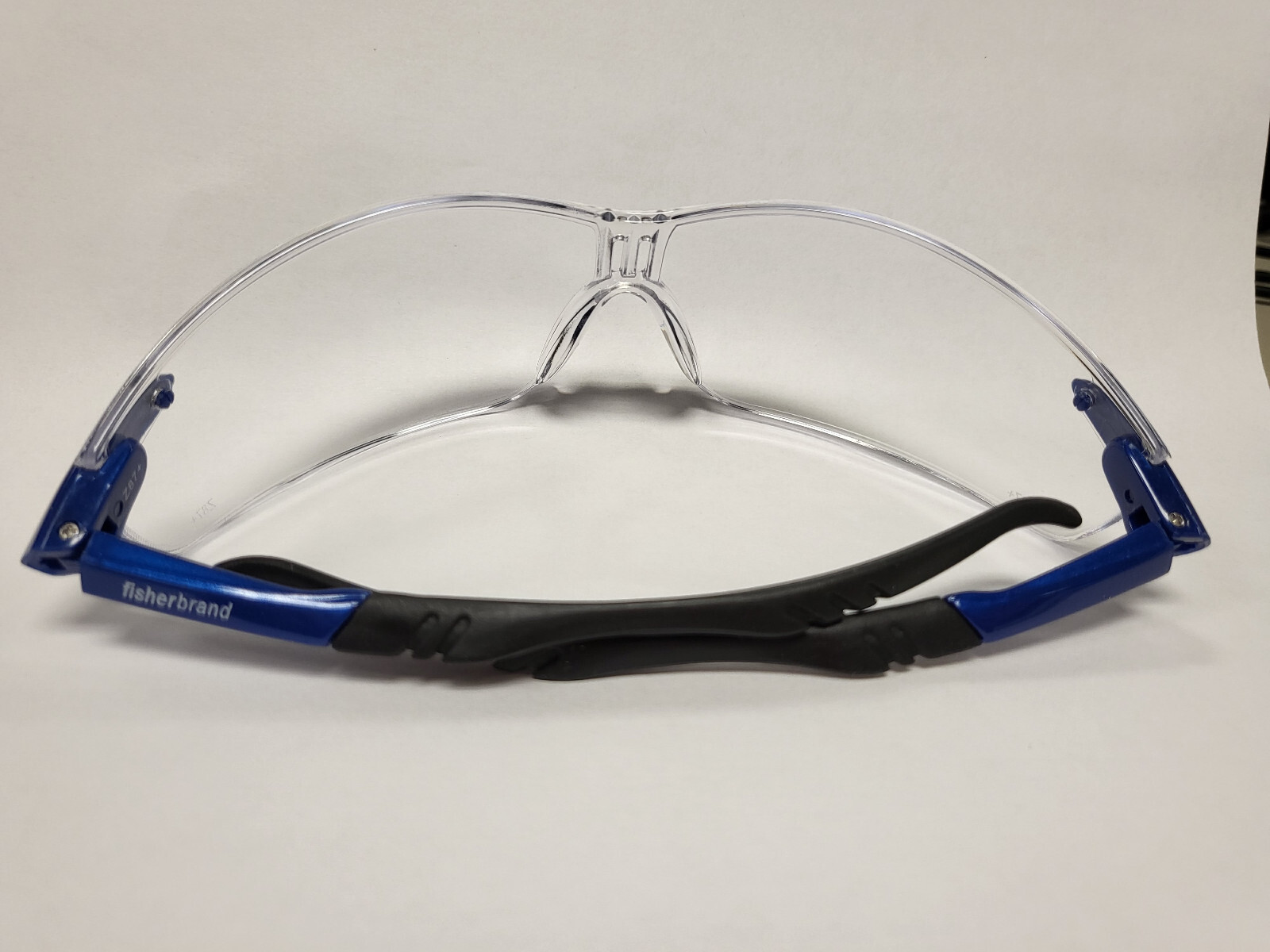 3 Pairs – Racer Series Safety Glasses Blue/Black Frame, Clear lens