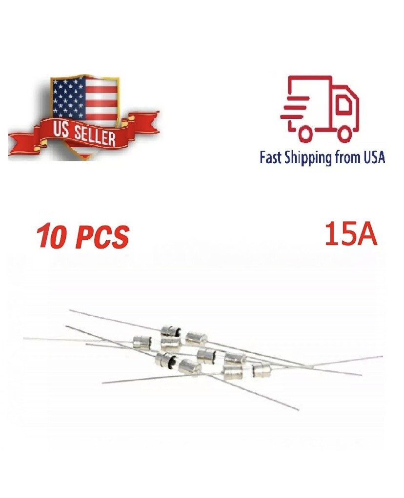10qt Ceramic Axial Lead Fuse T15A 250V 3.6*10mm Miniature Fuses 15AMP
