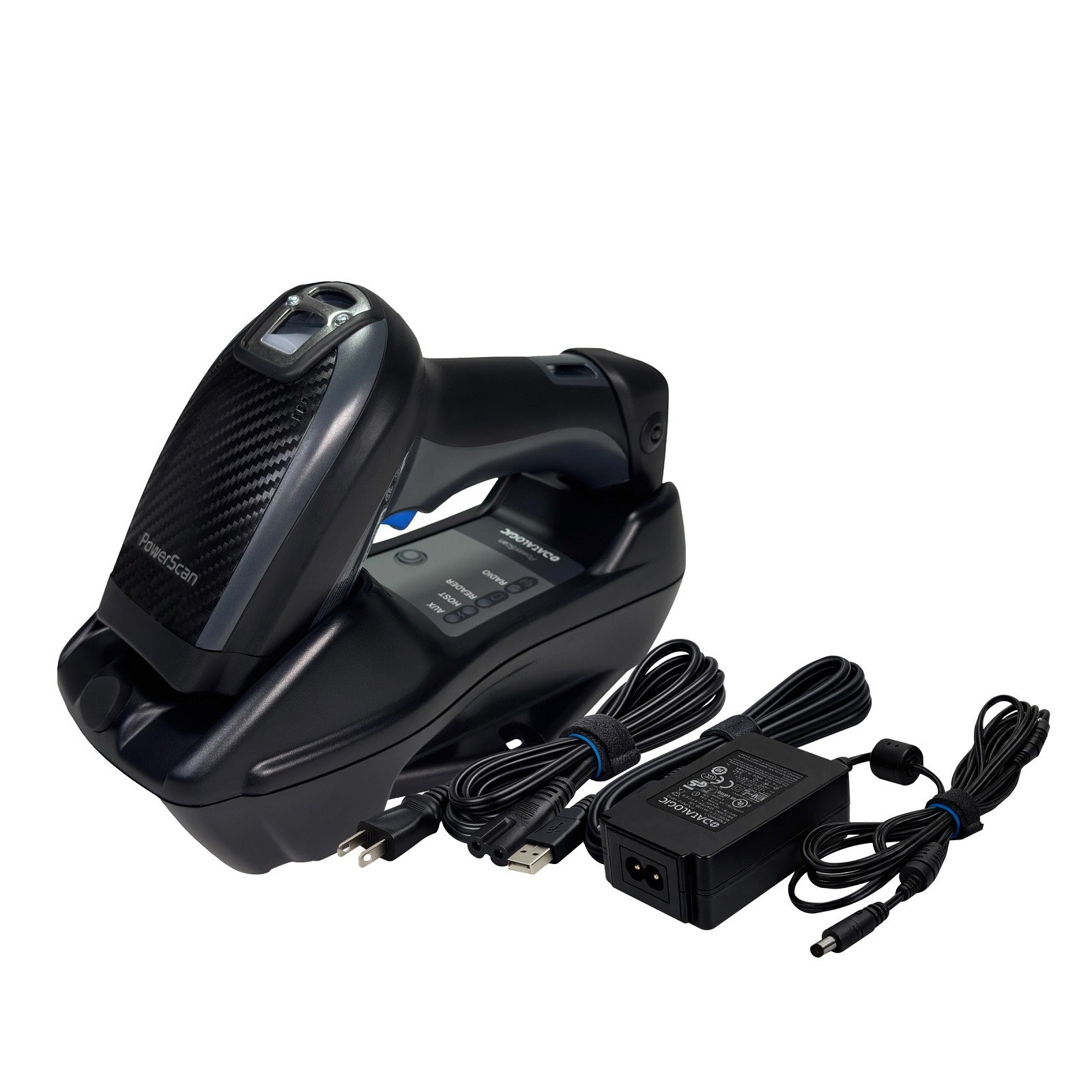 Refurbished⚜️Datalogic PowerScan PM9501 Barcode Scanner BK-910-RT w/Base & Kit