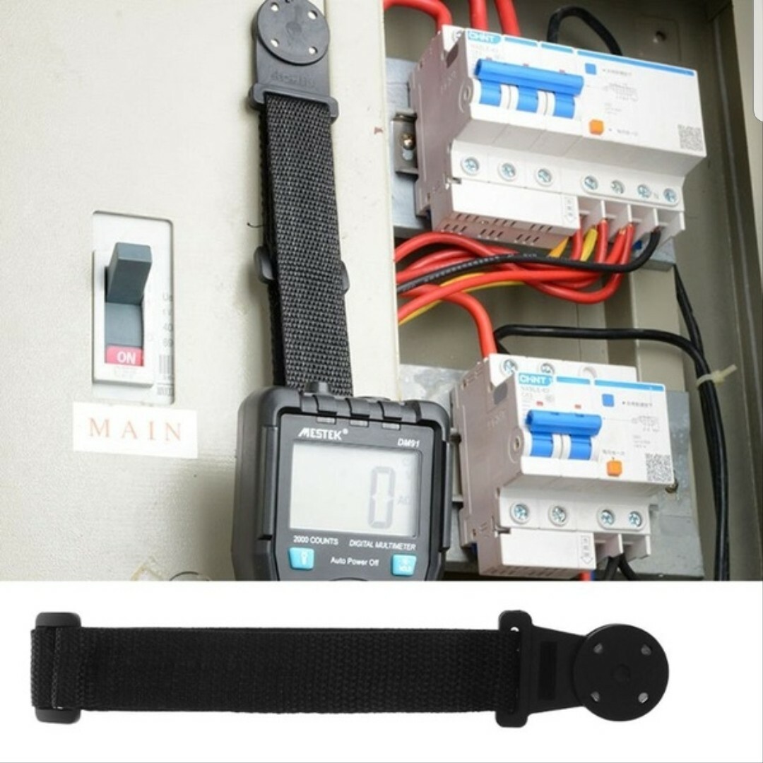 Multimeter Strap Hanging Loop Durable Kit Black Strong Magnet for Fluke TPAK UK