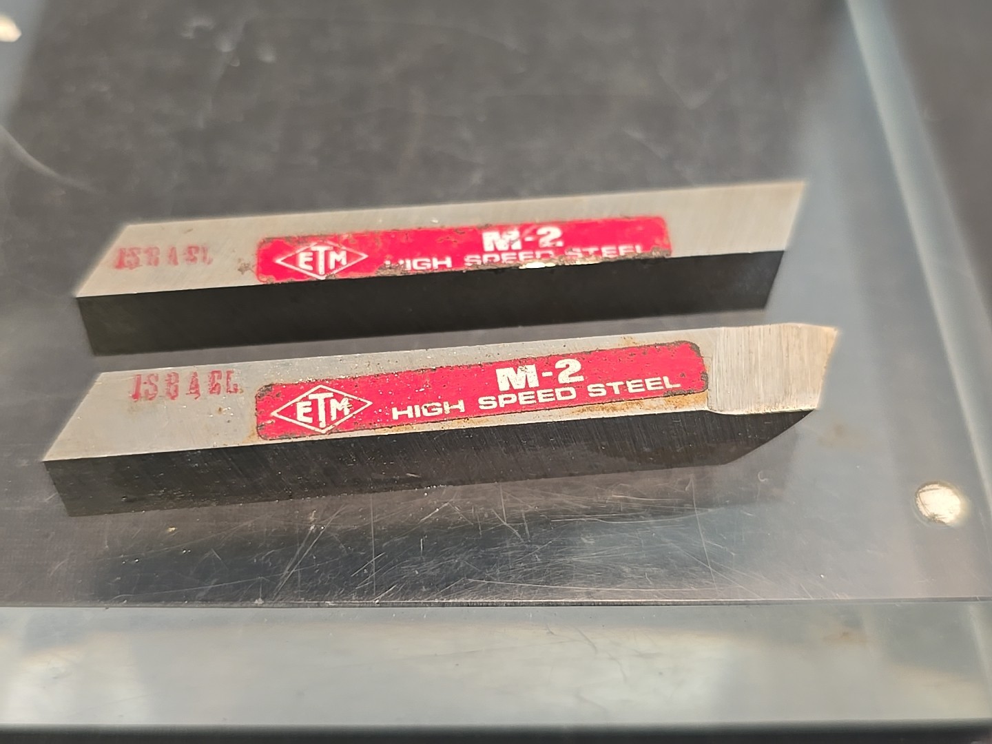 Lot of 2 M-2 ETM HSS 5/16″ Lathe Tool Cutting Bits ISRAEL