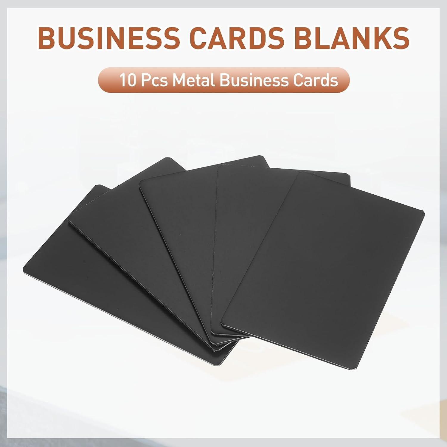 10pcs Metal Business Card 3.5″ x 2.1″ x 0.02″ 201 Stainless Steel Oxidation Lase