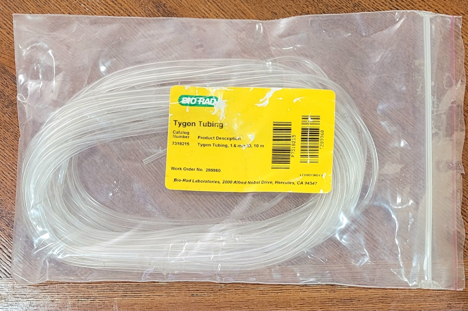 Bio-Rad Tygon Tubing 1.6 mm ID, 10 m 7318215 731-8215